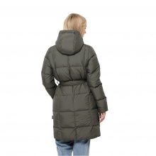 Jack Wolfskin Winter Down Coat Frozen Lake Coat (windproof, water-repellent) brown-green Women